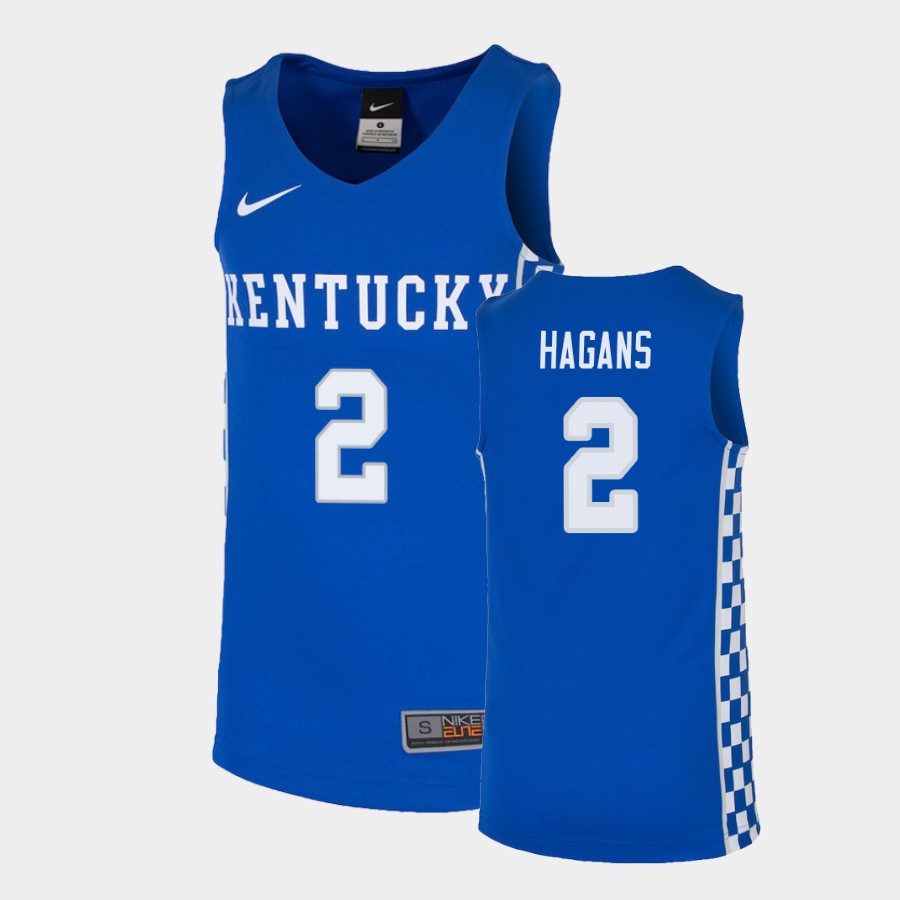 Kentucky Wildcats Ashton Hagans Royal College Jersey