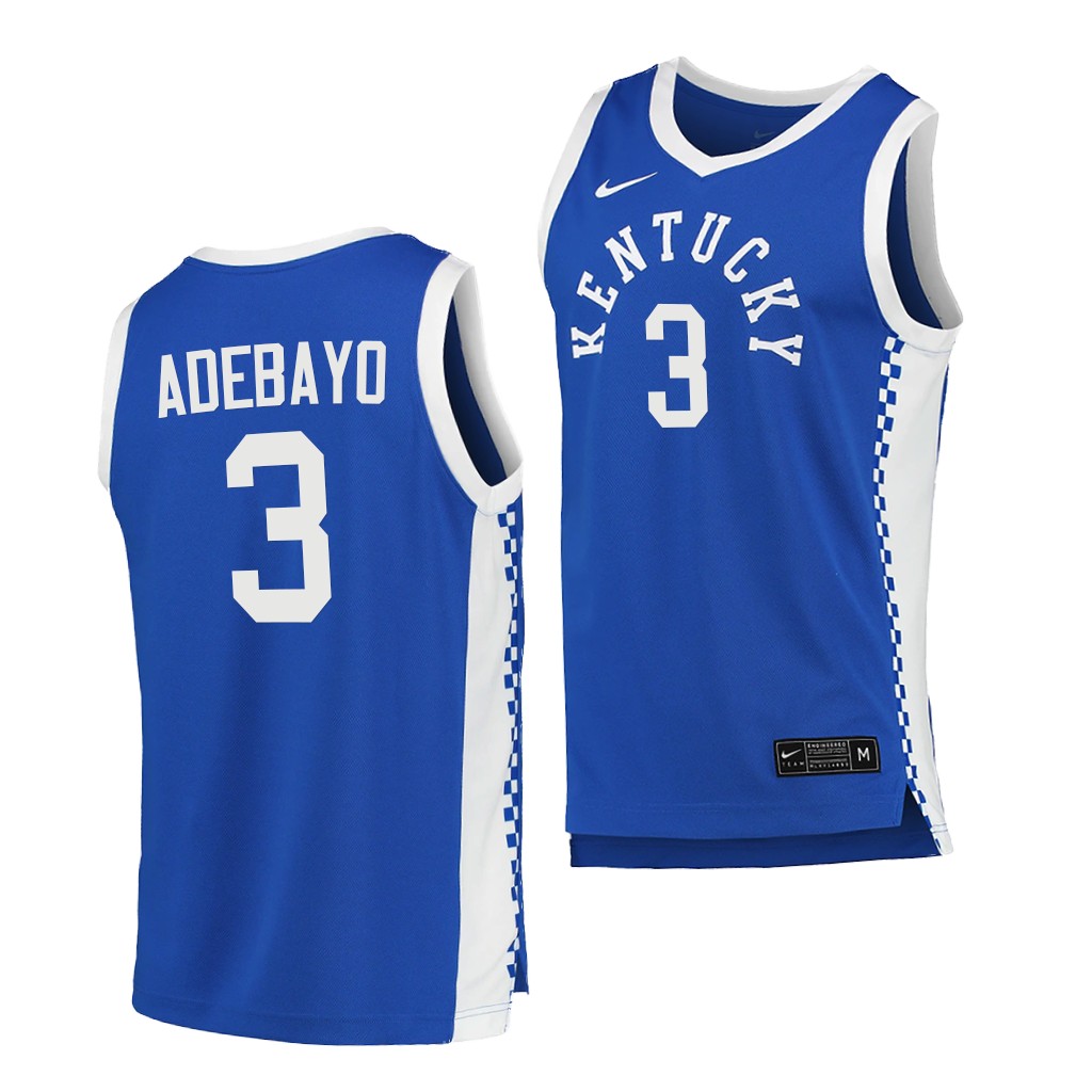 Kentucky Wildcats Bam Adebayo Blue 2020-21 College Jersey