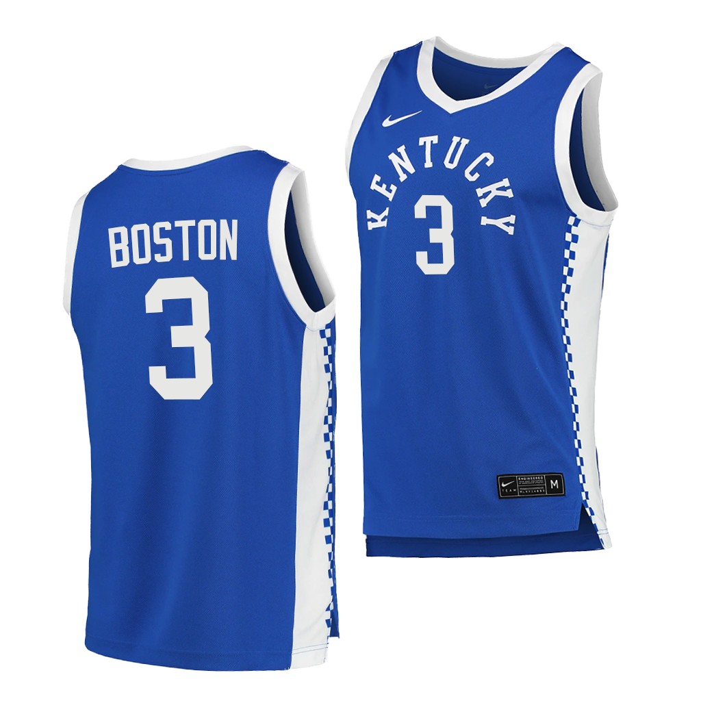 Kentucky Wildcats BJ Boston Blue 2020-21 College Jersey