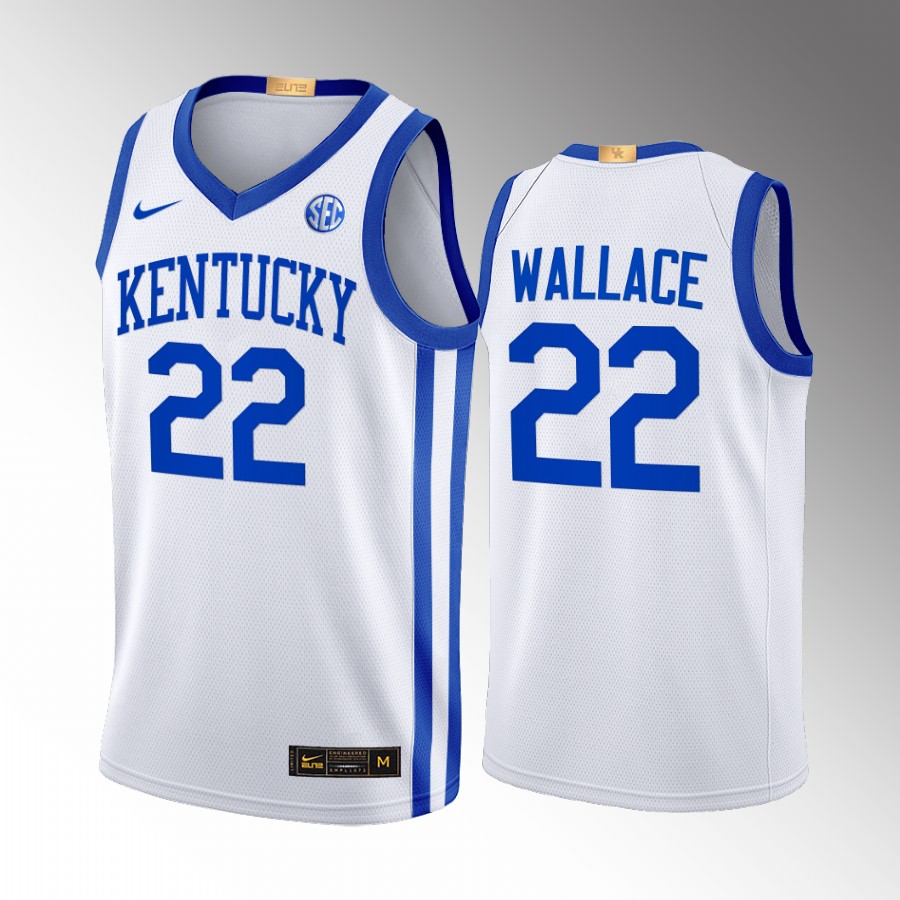 Kentucky Wildcats Cason Wallace Jersey 2022-23 Home White Elite Uniform
