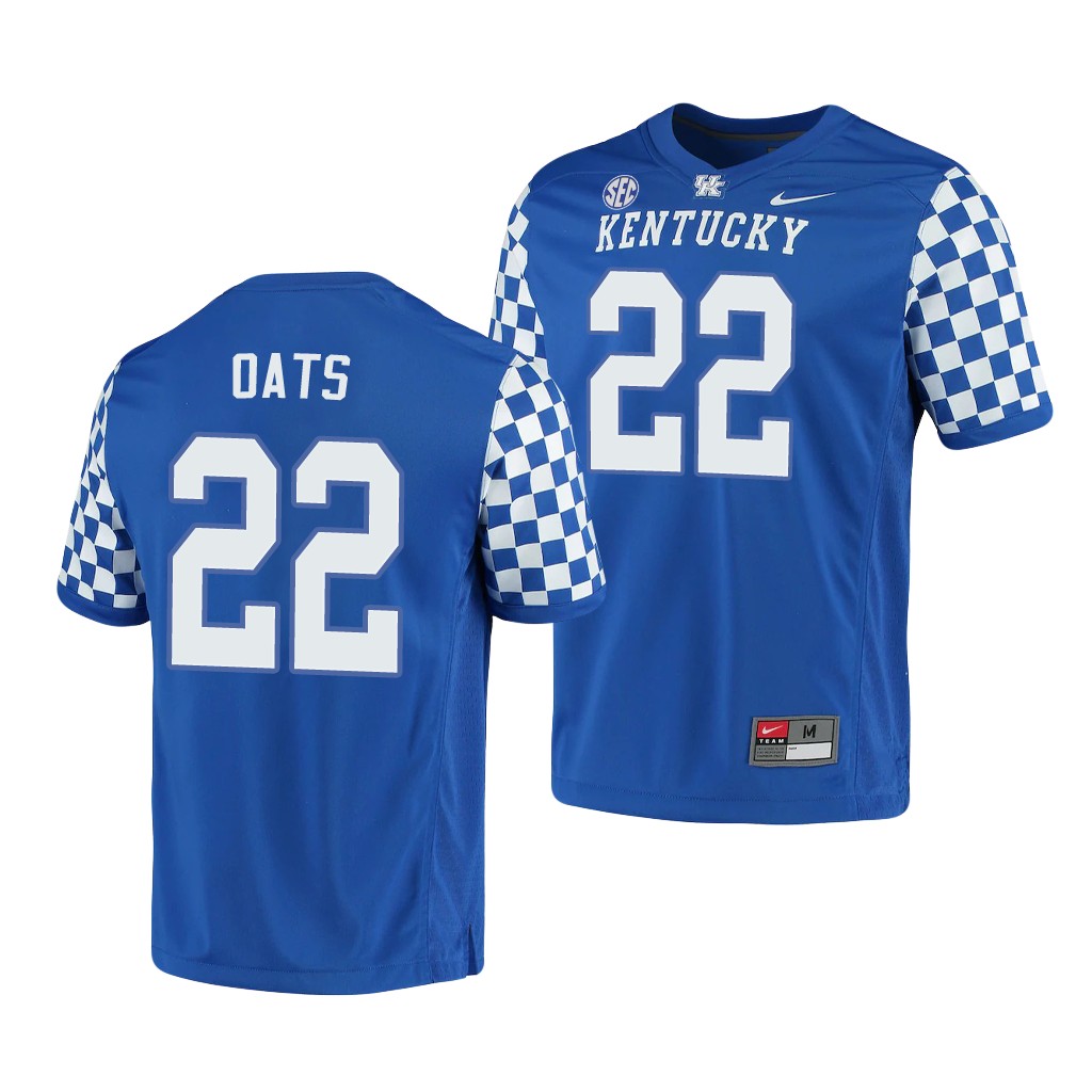 Kentucky Wildcats Chris Oats 22 Royal Game Jersey Men's