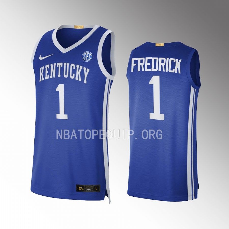Kentucky Wildcats CJ Fredrick Jersey 2022-23 Limited Royal Uniform