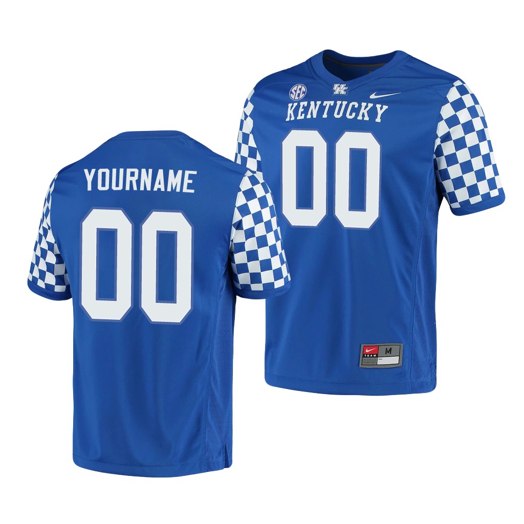 Kentucky Wildcats Custom 00 Royal Game Jersey Men's