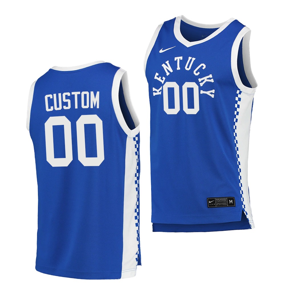 Kentucky Wildcats Custom Blue 2020-21 College Jersey