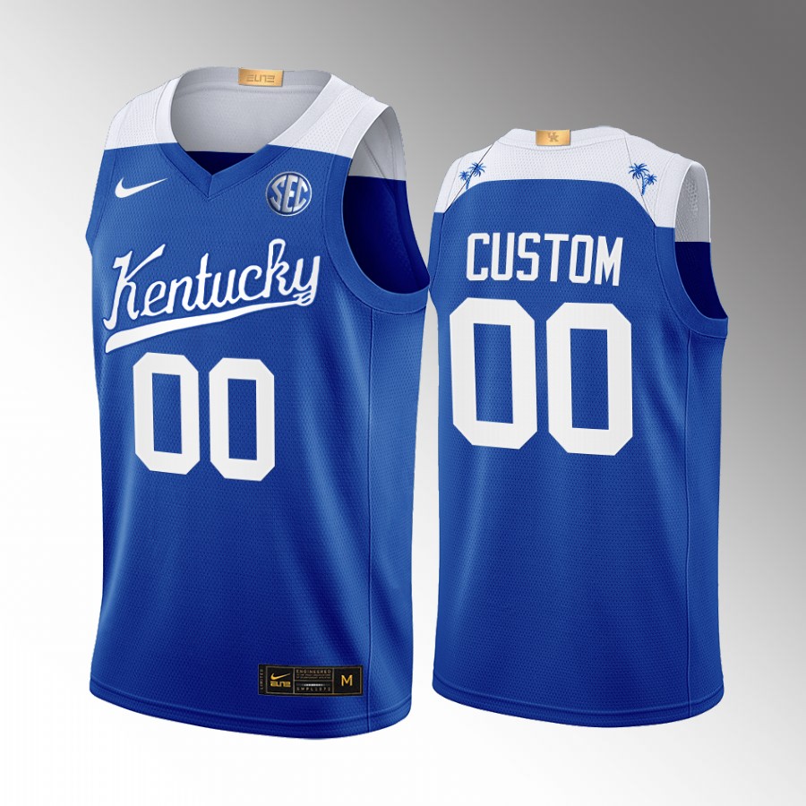 Kentucky Wildcats custom Jersey 2022-23 College Blue Elite Uniform