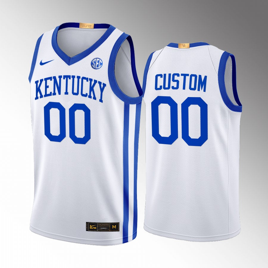 Kentucky Wildcats Custom Jersey 2022-23 Home White Elite Uniform