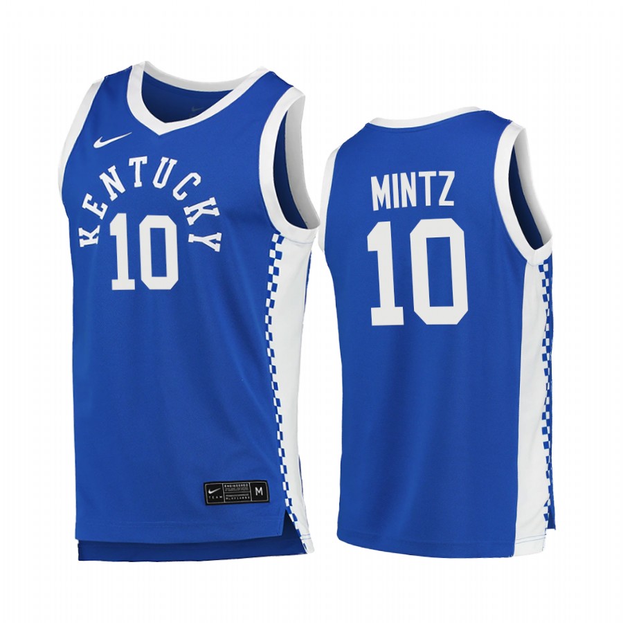 Kentucky Wildcats Davion Mintz Blue College 2020-21 Jersey