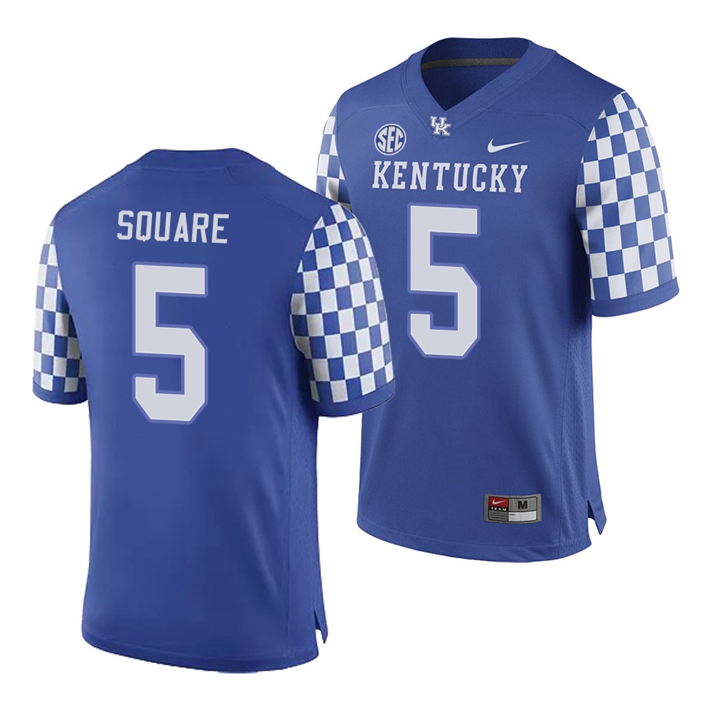 Kentucky Wildcats DeAndre Square Royal College Men's Game Jersey