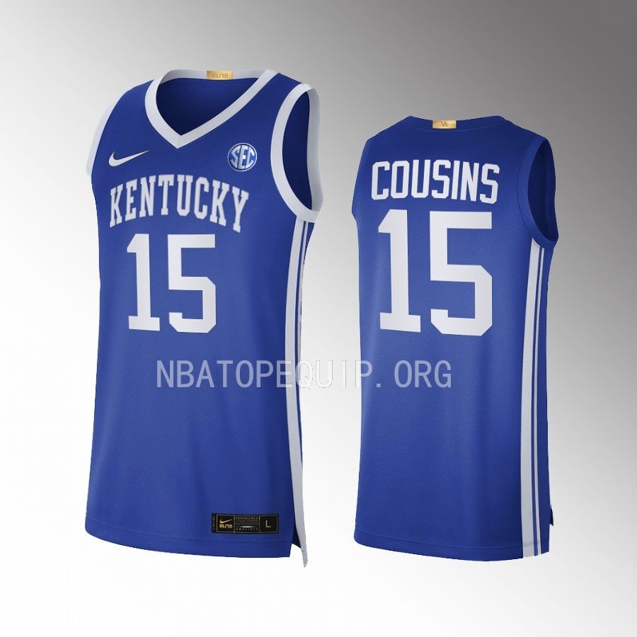 Kentucky Wildcats DeMarcus Cousins Jersey Limited Royal NBA Alumni Uniform