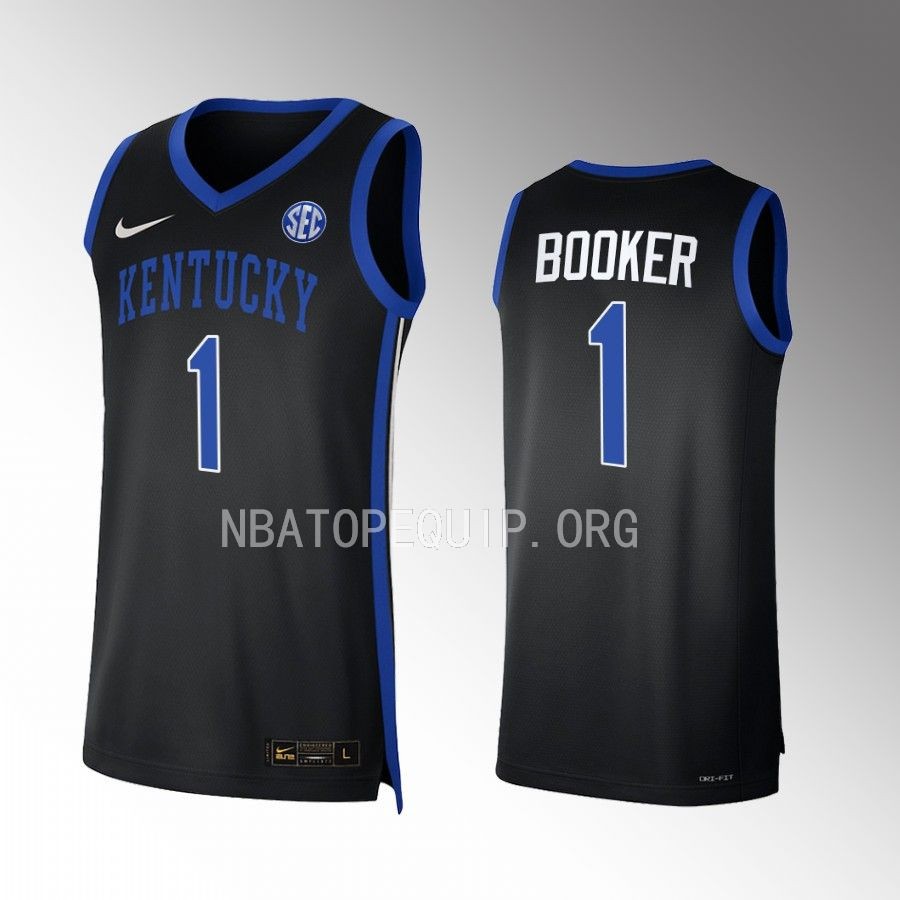 Kentucky Wildcats Devin Booker Jersey College Black Uniform