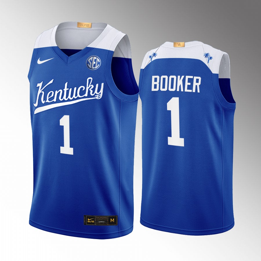Kentucky Wildcats Devin Booker Jersey College Blue Alumni Uniform