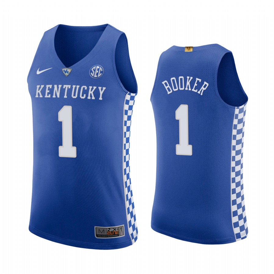 Kentucky Wildcats Devin Booker Royal Jersey College