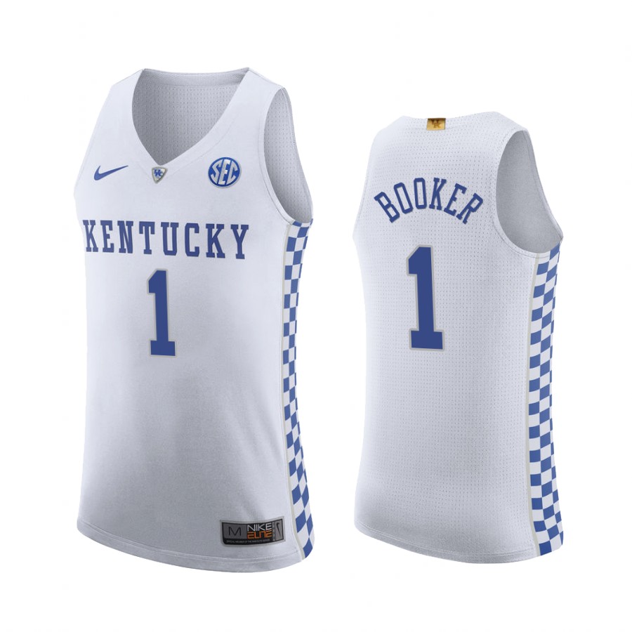 Kentucky Wildcats Devin Booker White Jersey College