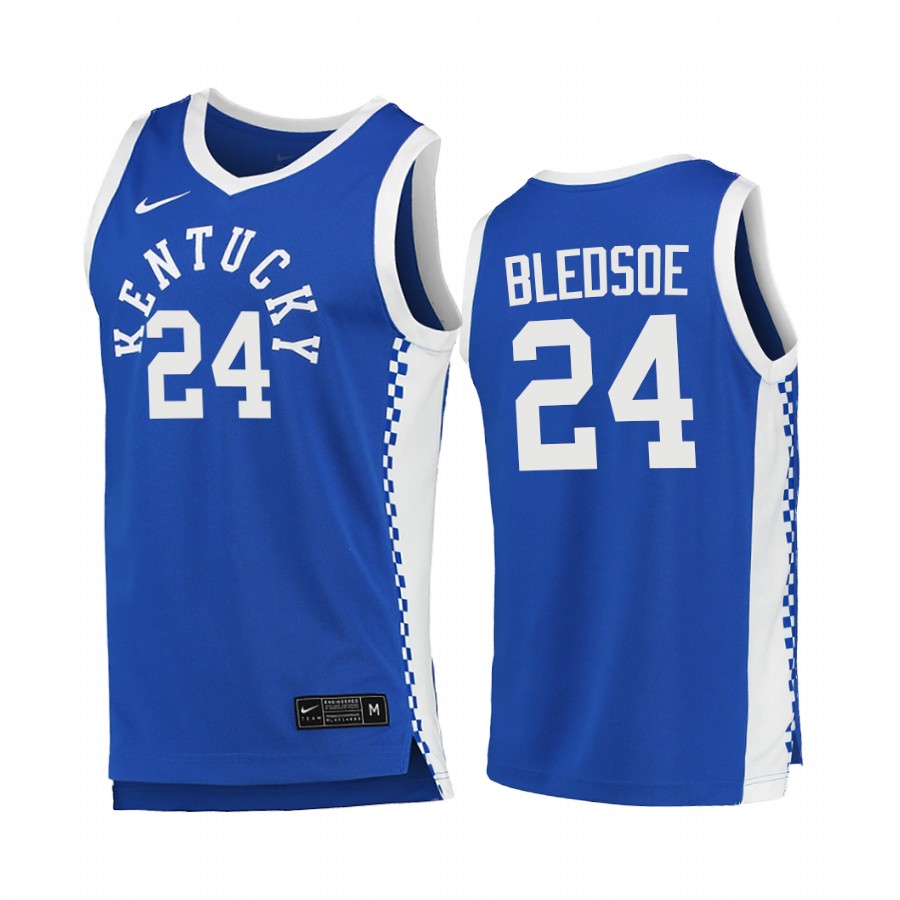 Kentucky Wildcats Eric Bledsoe Blue College 2020-21 Jersey