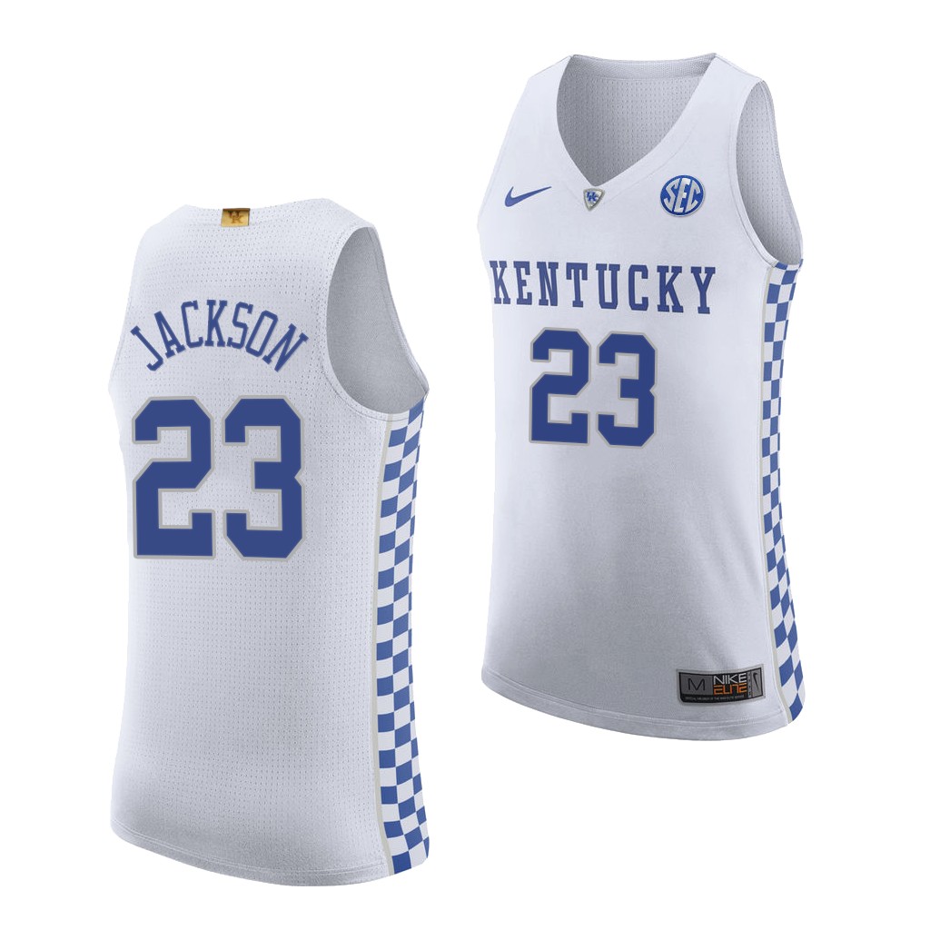 Kentucky Wildcats Isaiah Jackson White 2021 NBA Top Draft College Jersey