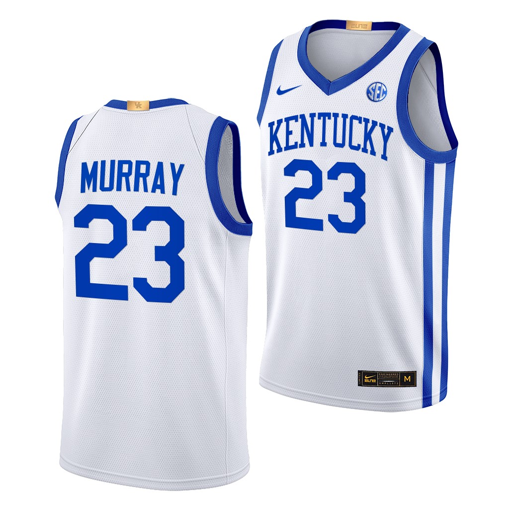 Kentucky Wildcats Jamal Murray White #23 Alumni Jersey 2022-23 Home