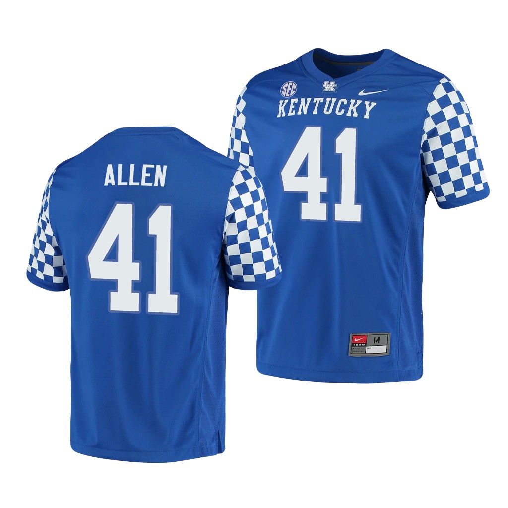 Kentucky Wildcats Josh Allen 41 Royal Game Jersey Men's