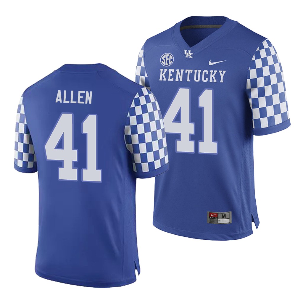 Kentucky Wildcats Josh Allen Royal College Men's Game Jersey