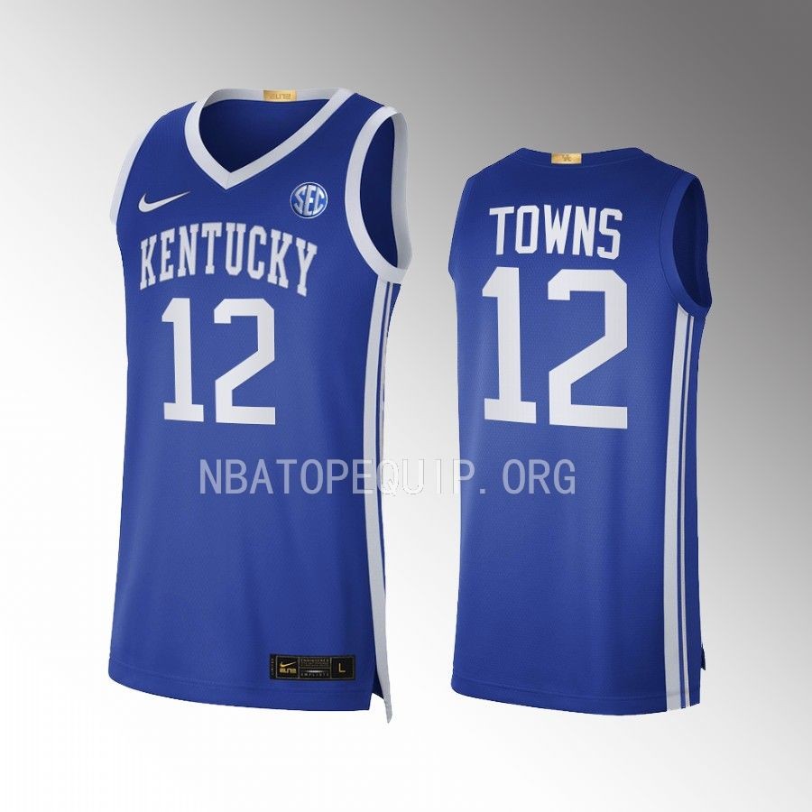 Kentucky Wildcats Karl-Anthony Towns Jersey Limited Royal NBA Alumni Uniform
