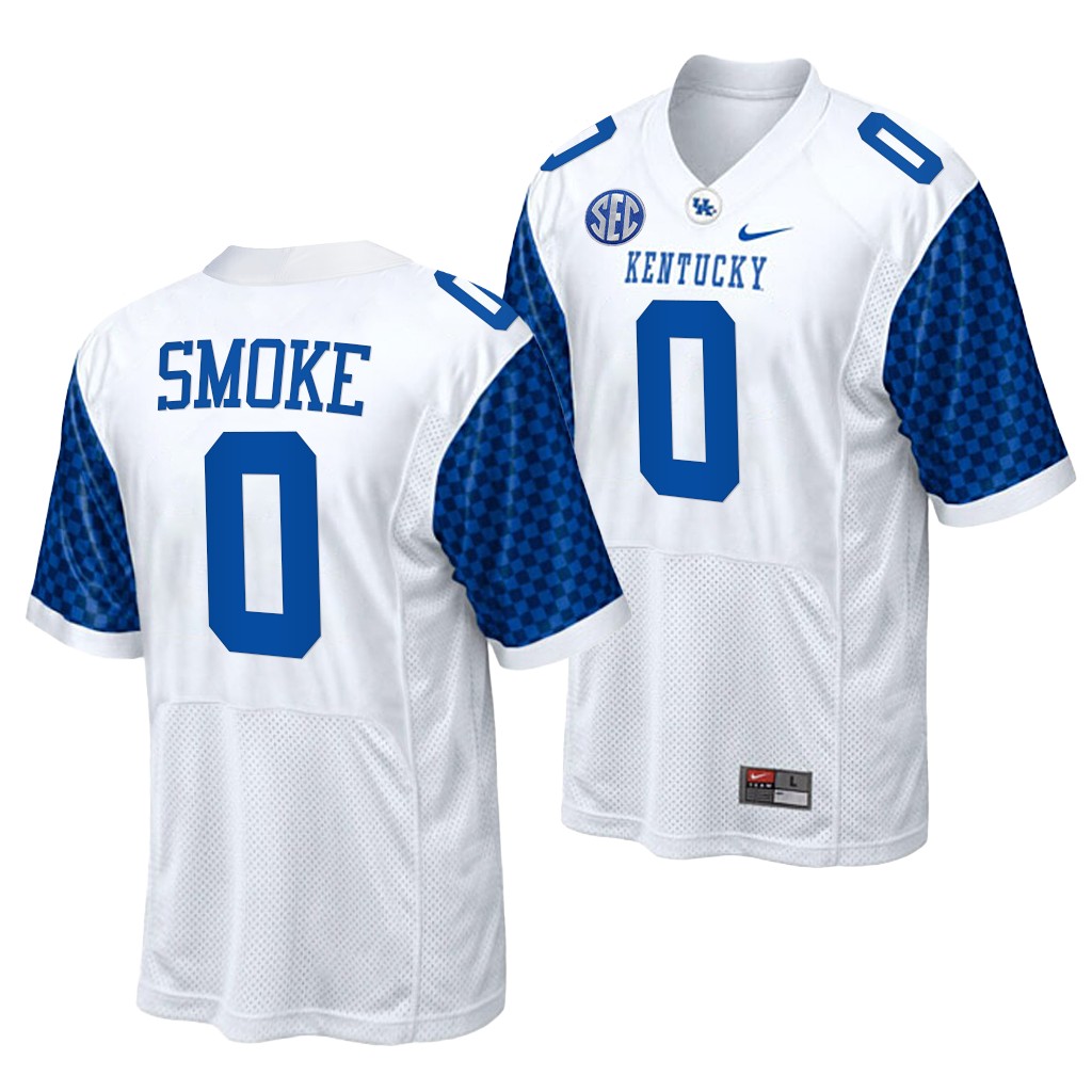 Kentucky Wildcats Kavosiey Smoke 0 White 2021-22 College Jersey Men