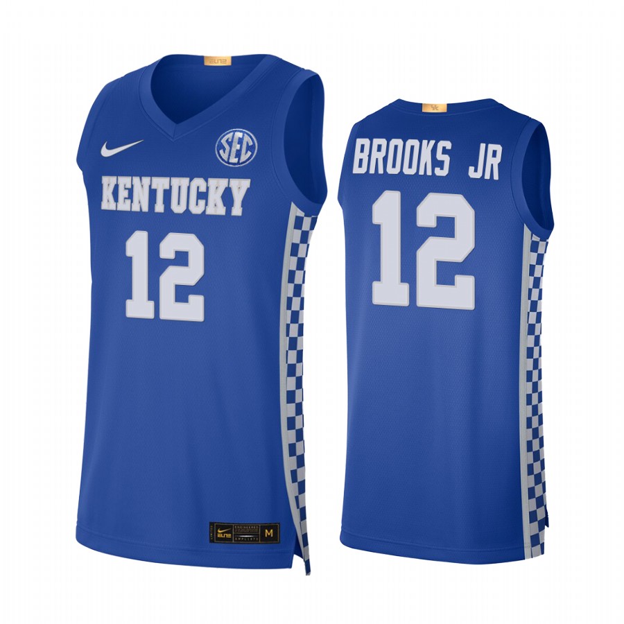 Kentucky Wildcats Keion Brooks Jr. Jersey 2021-22 College Royal Uniform