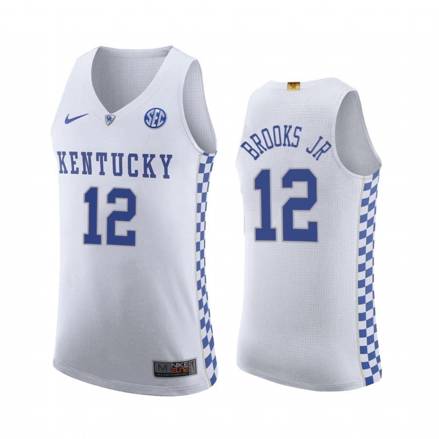 Kentucky Wildcats Keion Brooks Jr. Jersey 2021-22 College White Uniform