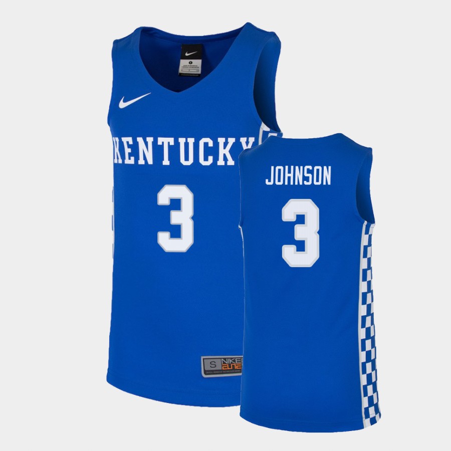 Kentucky Wildcats Keldon Johnson Royal College Jersey