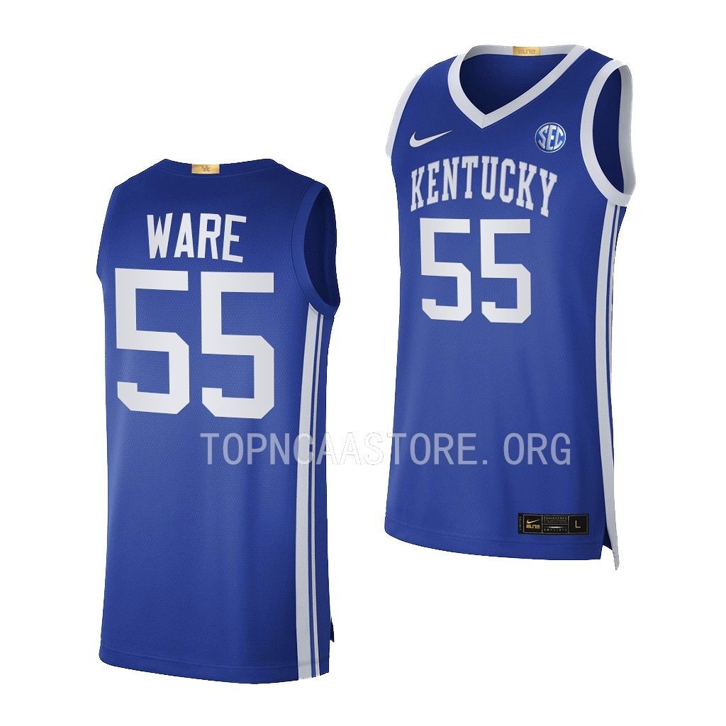 Kentucky Wildcats Lance Ware Royal #55 Jersey 2022-23 Limited