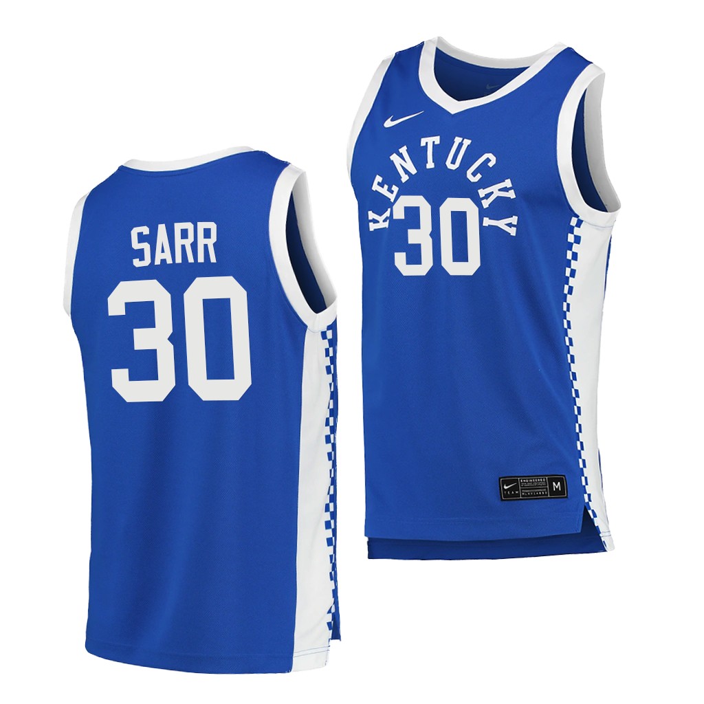 Kentucky Wildcats Olivier Sarr Blue 2020-21 College Jersey