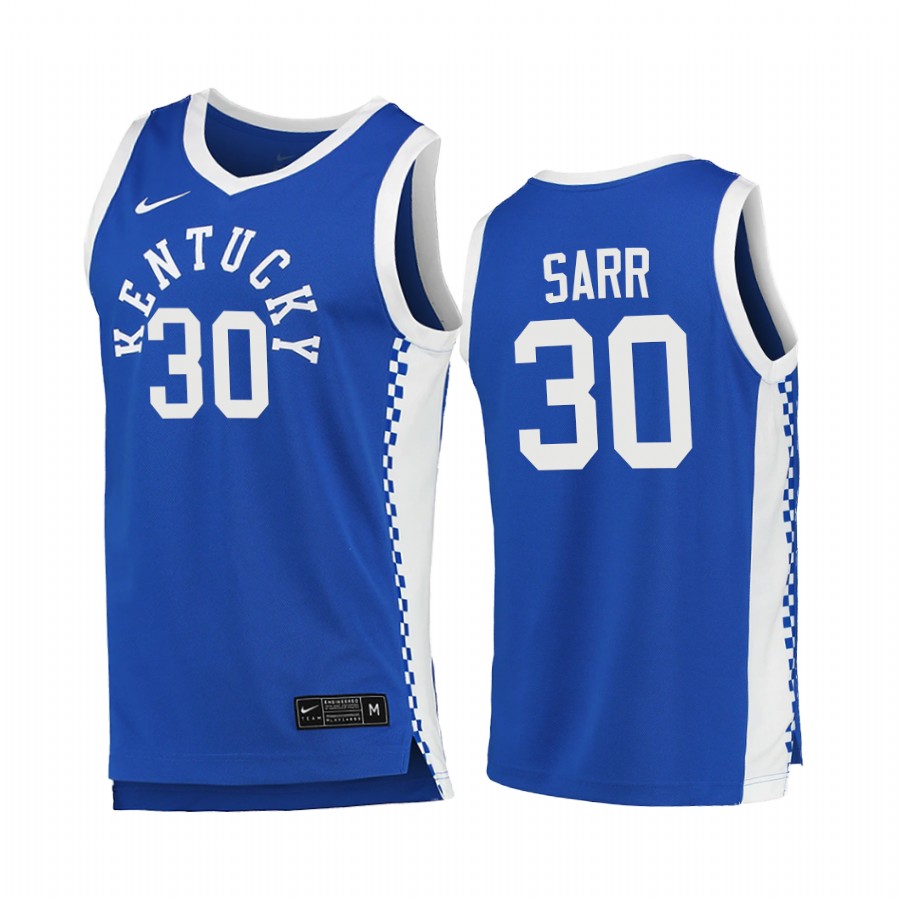 Kentucky Wildcats Olivier Sarr Blue College 2020-21 Jersey