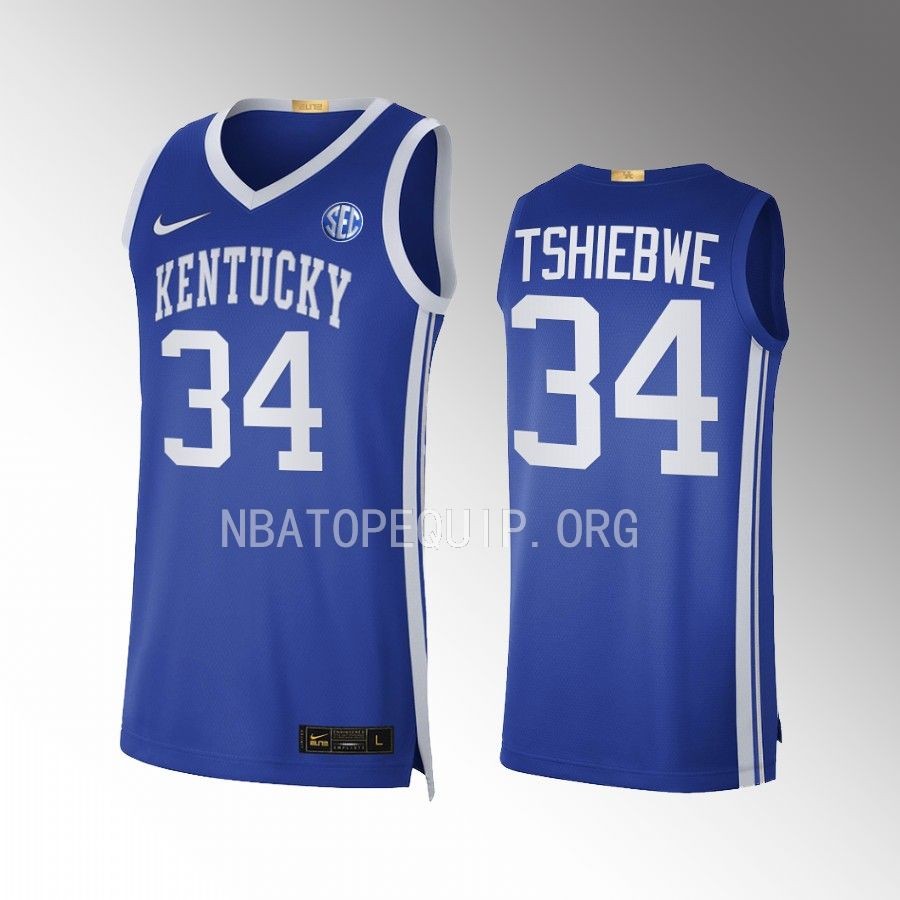 Kentucky Wildcats Oscar Tshiebwe Jersey 2022-23 Limited Royal Uniform