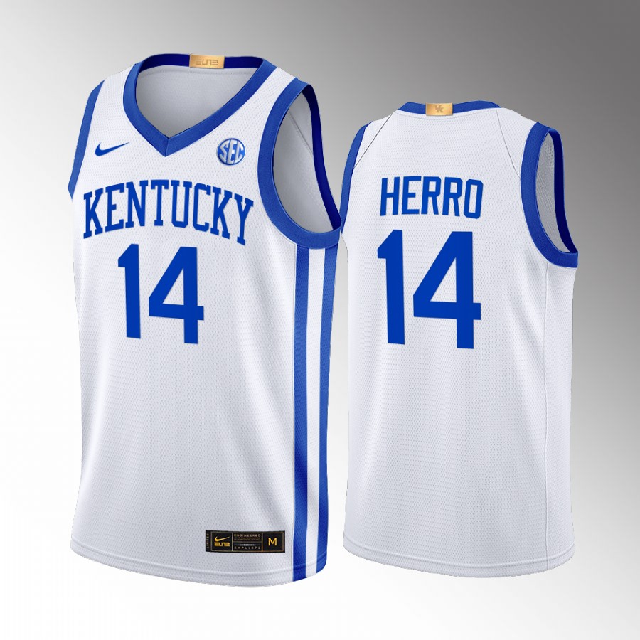 Kentucky Wildcats Tyler Herro Jersey 2022-23 Home White Alumni Uniform