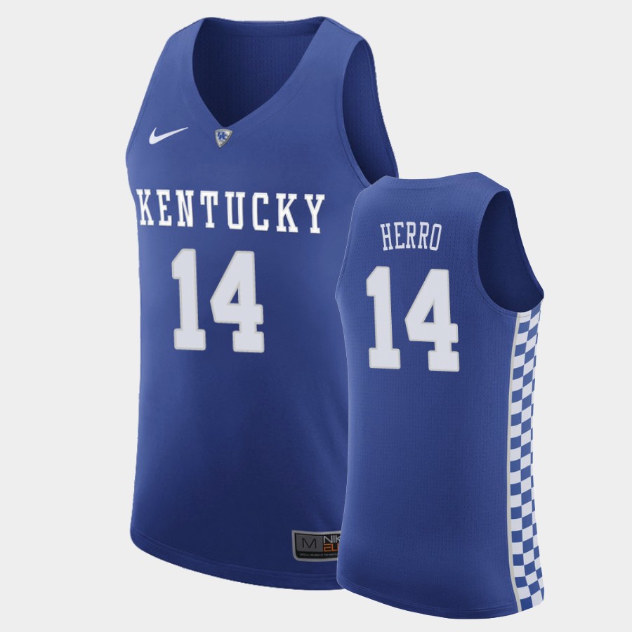Kentucky Wildcats Tyler Herro Royal Home College Jersey