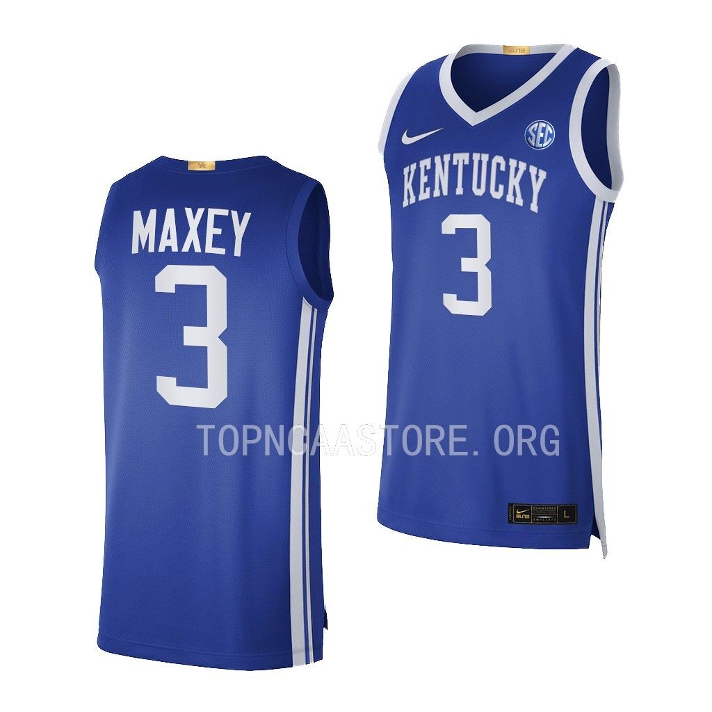 Kentucky Wildcats Tyrese Maxey Royal #3 NBA Alumni Jersey Limited