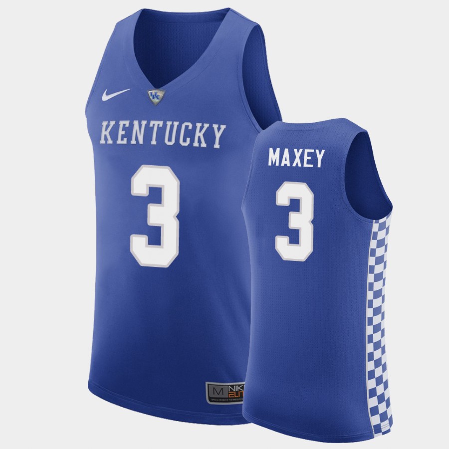 Kentucky Wildcats Tyrese Maxey Royal College Jersey