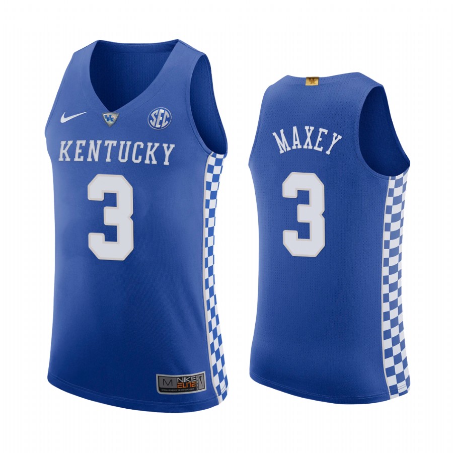 Kentucky Wildcats Tyrese Maxey Royal Jersey College