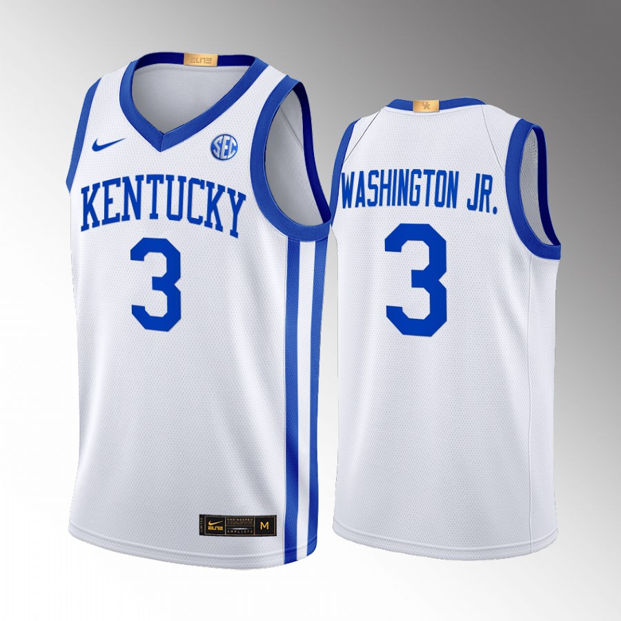 Kentucky Wildcats TyTy Washington Jr. Jersey 2022-23 Home White Alumni Uniform