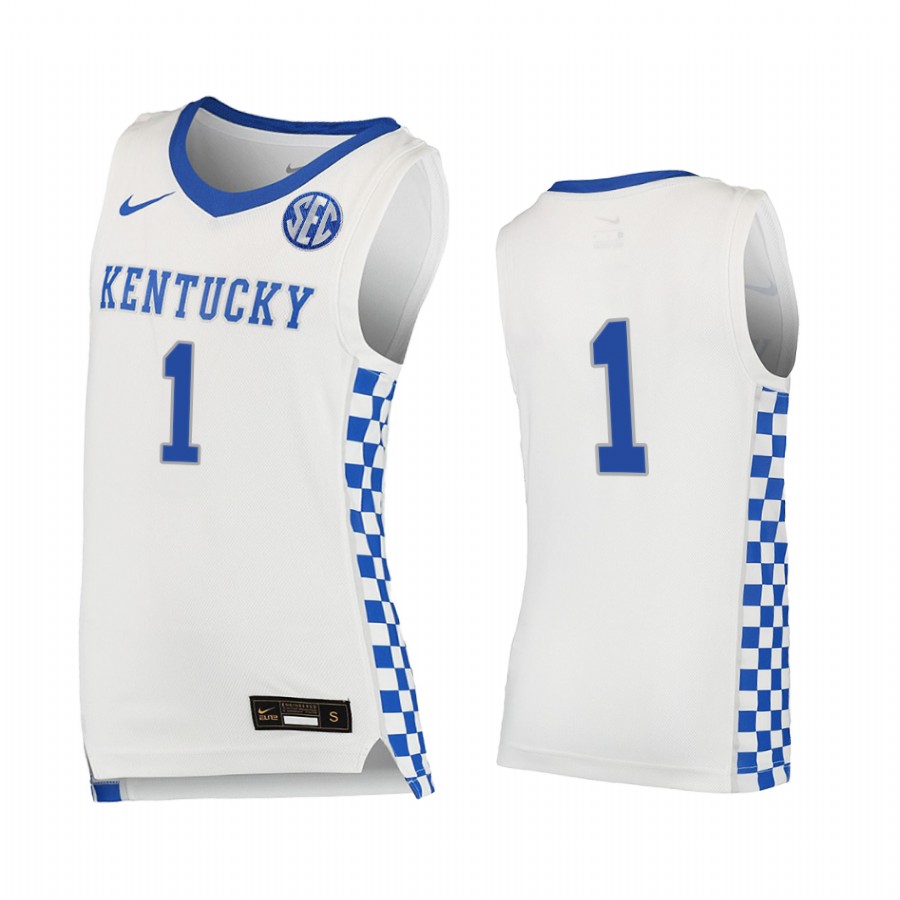 Kentucky Wildcats White Jersey 2021-22 College