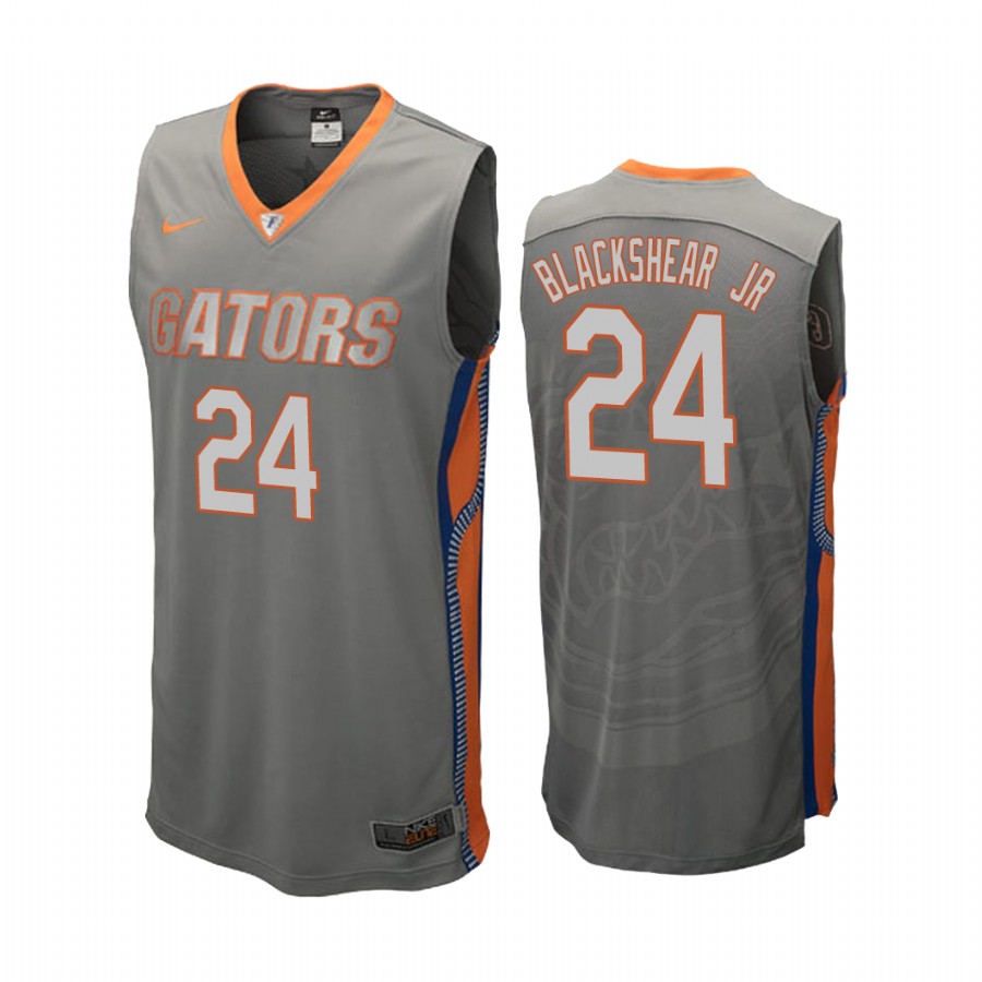Kerry Blackshear Jr. Florida Gators #24 College Jersey - Gray