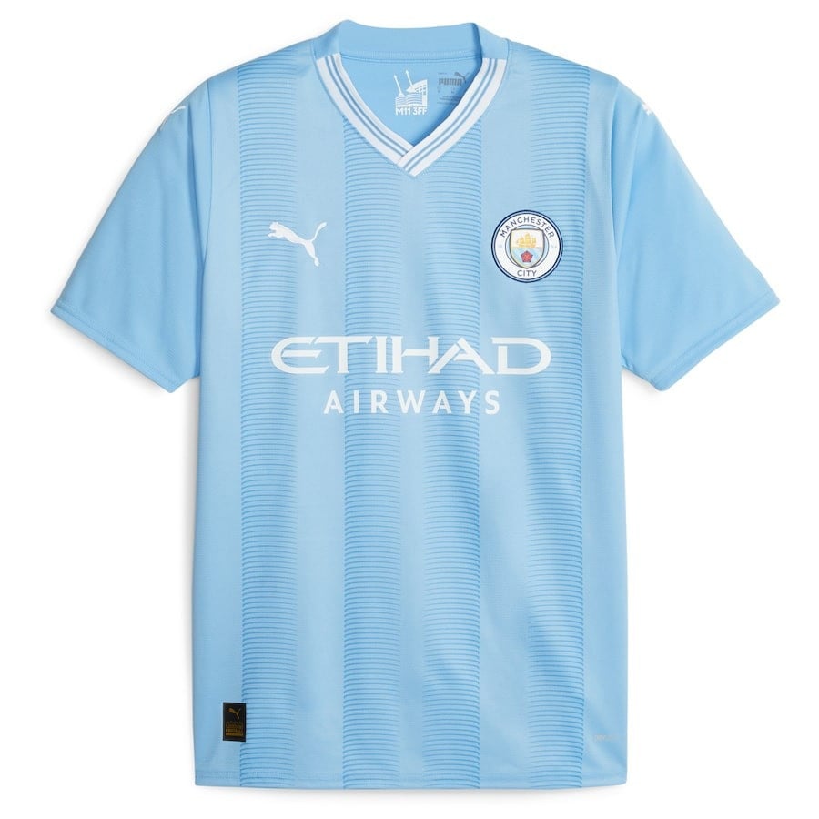 Kevin De 17 Bruyne Manchester City 2023/24 Home Player Jersey – Sky Blue