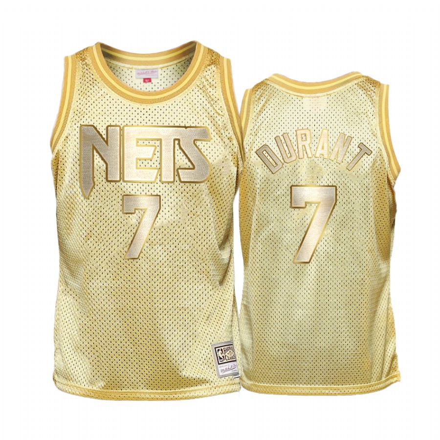 Kevin Durant #7 Brooklyn Nets Golden Midas SM Jersey