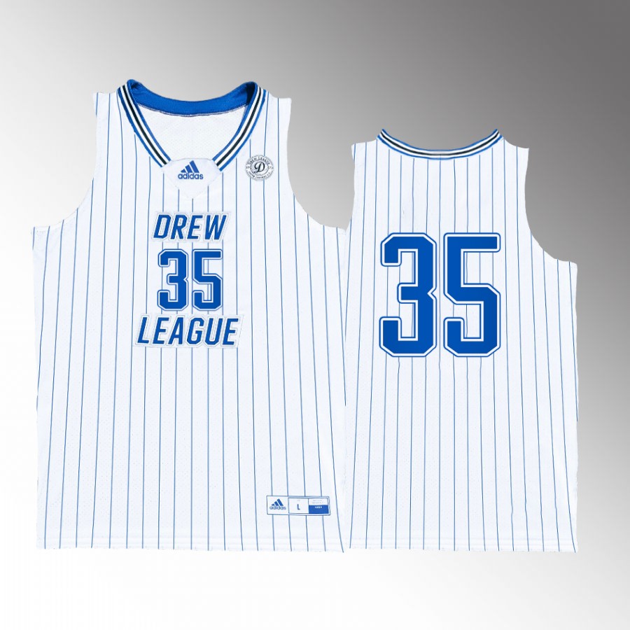 Kevin Durant Alumni Drew League #35 White Jersey