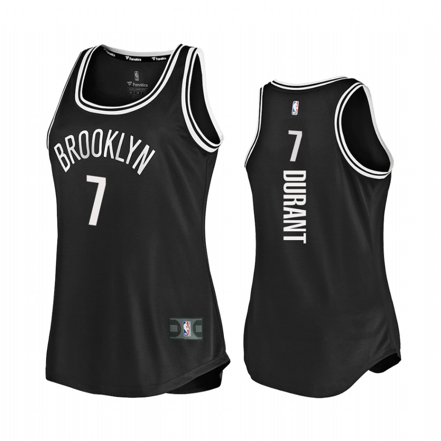 Kevin Durant Brooklyn Nets #7 Black Women 2020-21 Jersey Icon Edition