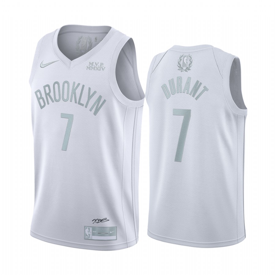 Kevin Durant Brooklyn Nets White MVP #7 Jersey