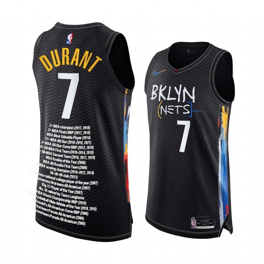 Kevin Durant Career awards Nets Black Jersey Special