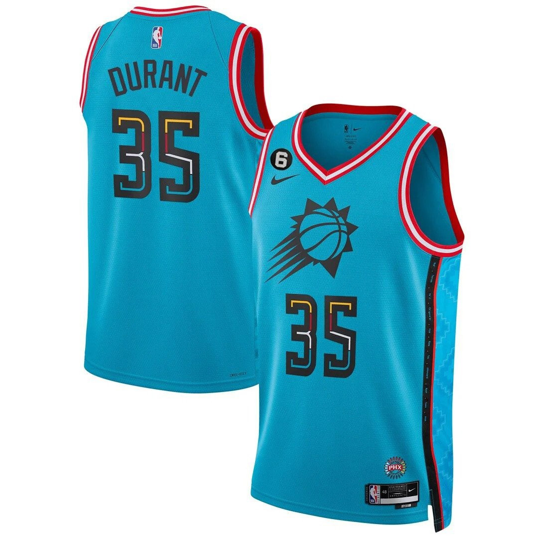 Kevin Durant Men's Phoenix Suns Players Swingman City Jersey - All Stitched