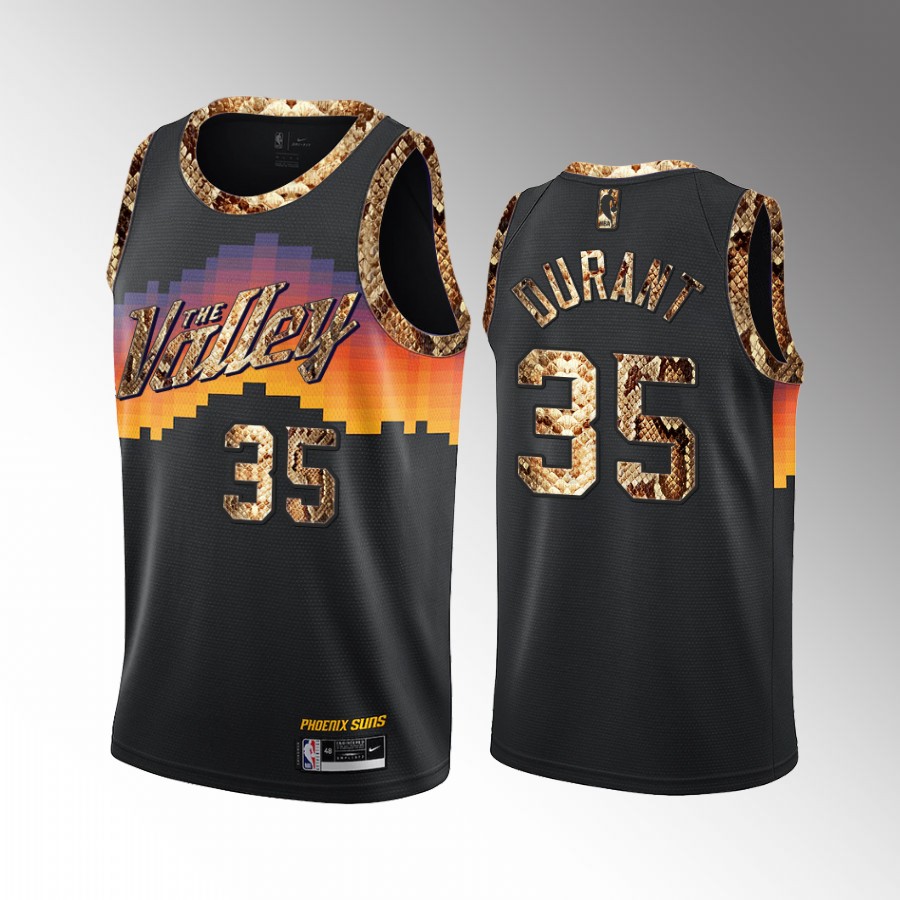 Kevin Durant Phoenix Suns Black Python Skin Jersey Limited