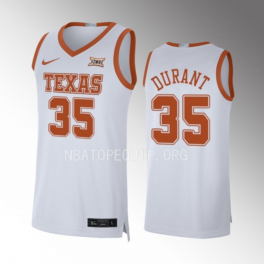 Kevin Durant Texas Longhorns White Jersey Limited Alumni