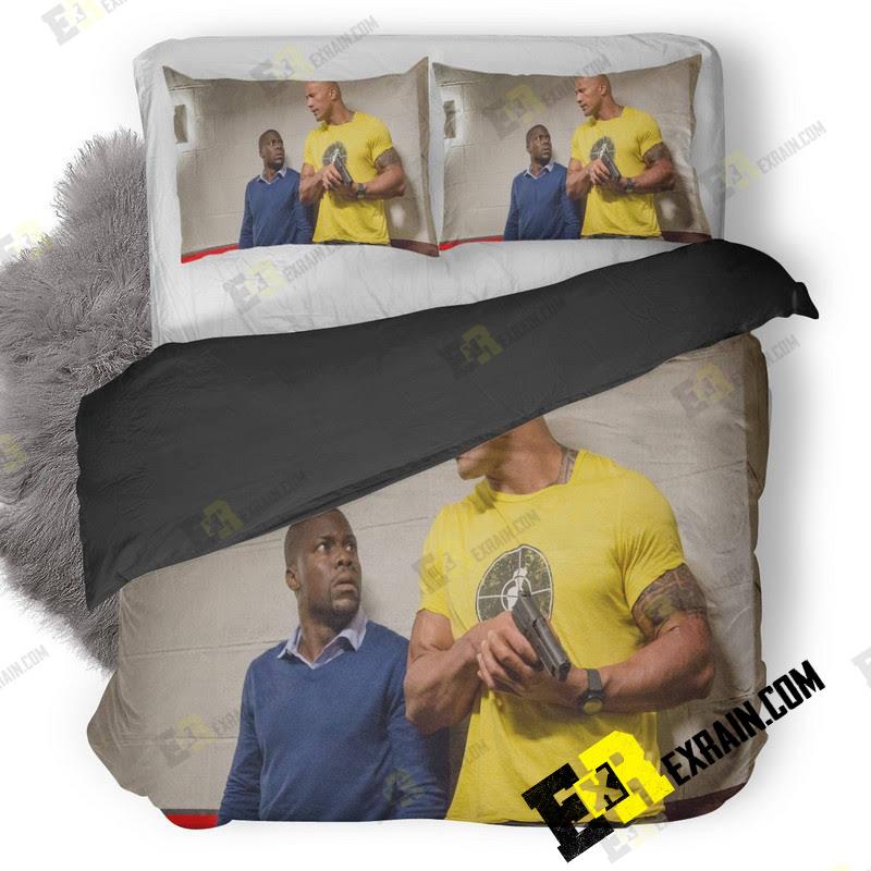 Kevin Hart And Dwayne Johnson Central Intelligence Hd 3D Customized Duvet Cover Bedding Set