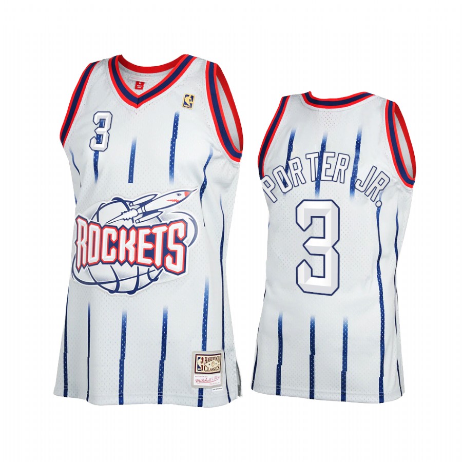 Kevin Porter Jr. 3 Houston Rockets 2021 Reload 2.0 Gray Jersey Throwback